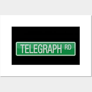 Telegraph Road Street Sign T-shirt Posters and Art